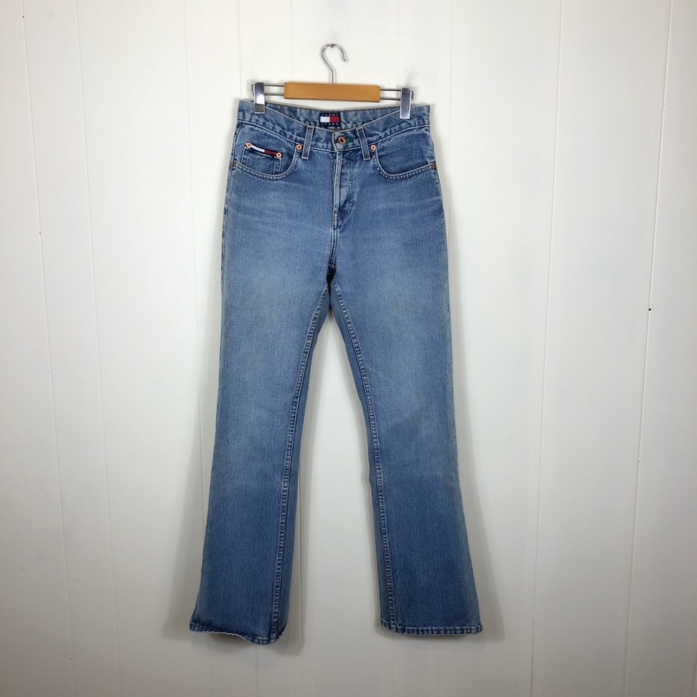 Vintage 90s Tommy Jeans Flare Jeans Sz 28